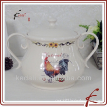 China Factory Wholesale Porcelain Ceramic Soup Pot Bowl Tureen
